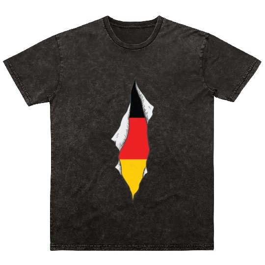 germany flag proud german Mineral Wash T Shirts