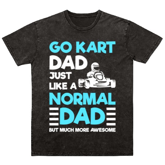 Racer Racing Kart Car Racing Mineral Wash T Shirts
