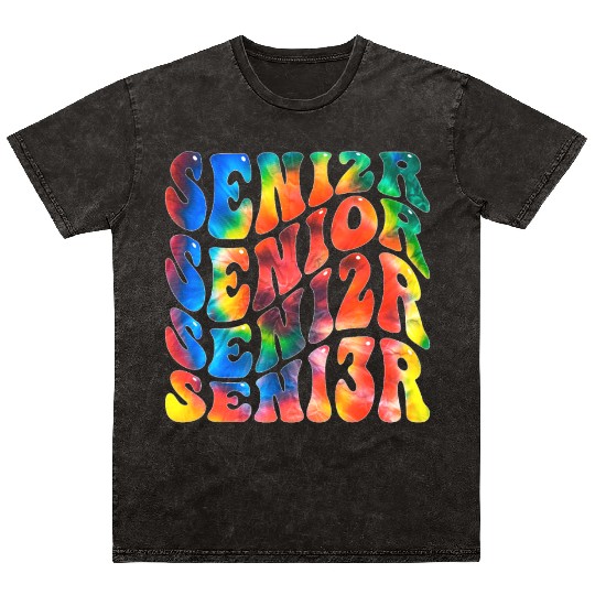 Senior Graduation Back To School Class of 2023 Mineral Wash T Shirts