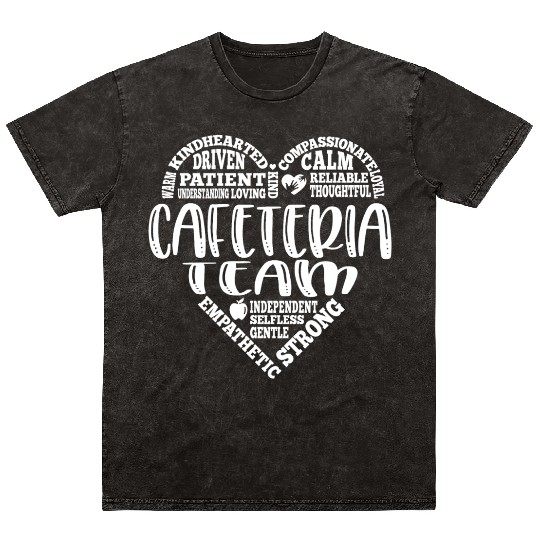 Cafeteria team, lunch lady worker Mineral Wash T Shirts