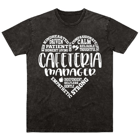 Cafeteria manager, lunch lady, worker Mineral Wash T Shirts