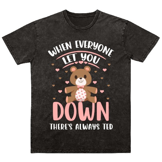 Bear Stuffed Animal Family Pregnant Mineral Wash T Shirts