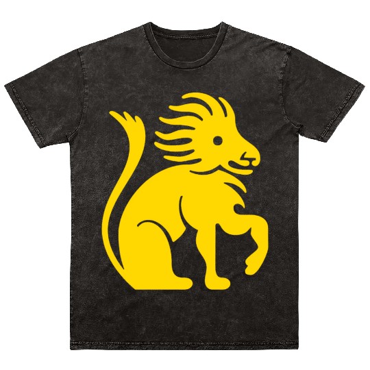 leo zodiac gold lion king Mineral Wash T Shirts