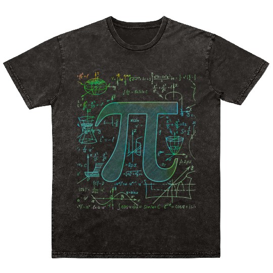 3.14 Pi Day Men Women Math Physics Teacher Student Mineral Wash T Shirts