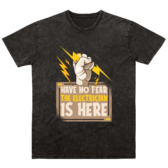 Electrician Electrical Engineer Lineman Mineral Wash T Shirts