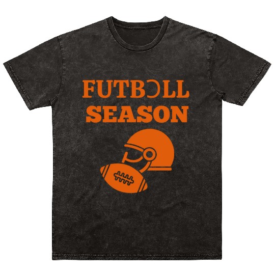 Football Season design Mineral Wash T Shirts