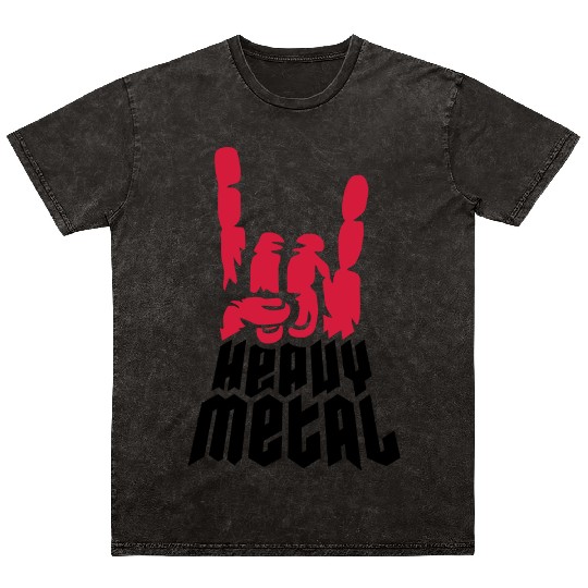 Cool logo heavy metal Mineral Wash T Shirts