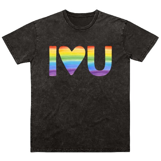 Lgbtq Gay Pride Month Rainbow Love Is Love Mineral Wash T Shirts