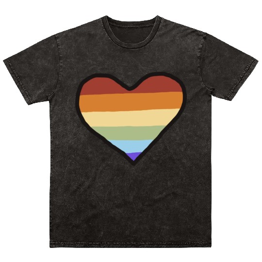 Lgbtq Gay Pride Month Rainbow Love Is Love Mineral Wash T Shirts