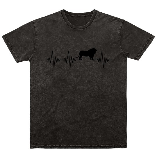 lion heartbeat Mineral Wash T Shirts