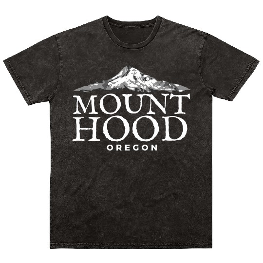 Mount Hood Oregon Mountain Mineral Wash T Shirts