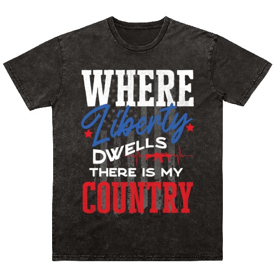 US Patriotic Quotes, Patriot, Patriots Mineral Wash T Shirts