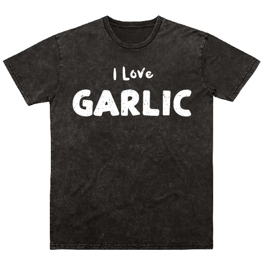 I Love Garlic - Halloween Mineral Wash T Shirts