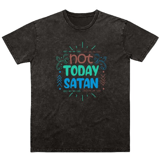 Christianity Not Today Satan Christian GiftS Mineral Wash T Shirts
