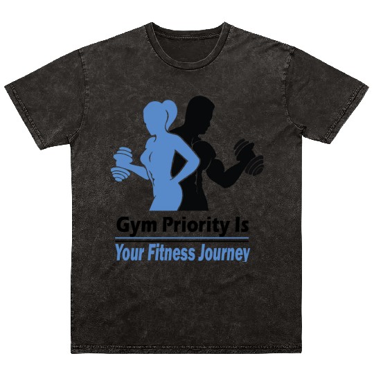 Fitness Trainer Gym Coach Mineral Wash T Shirts