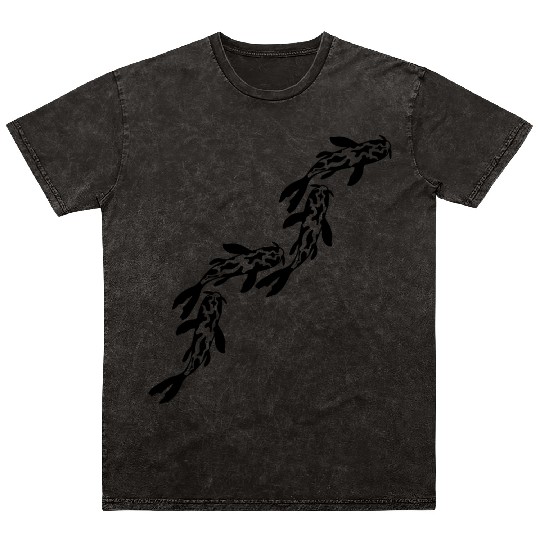 row koi fish nishikigoi Mineral Wash T Shirts