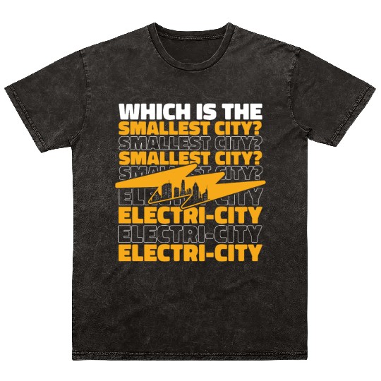 Electrician Electrical Engineer Lineman Mineral Wash T Shirts