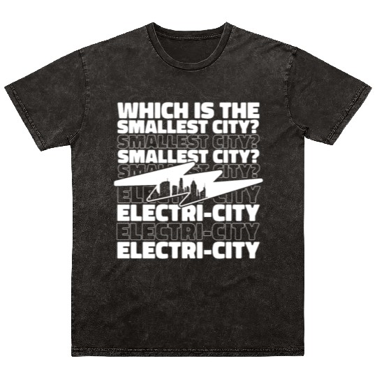 Electrician Electrical Engineer Lineman Mineral Wash T Shirts