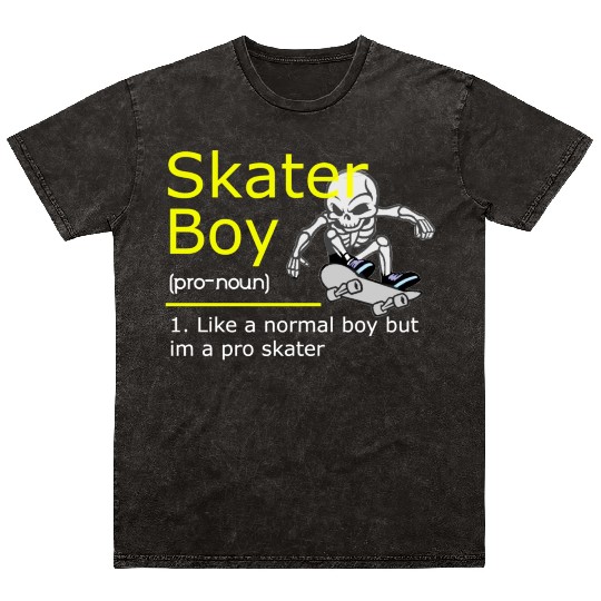 Skater Boy Mineral Wash T Shirts