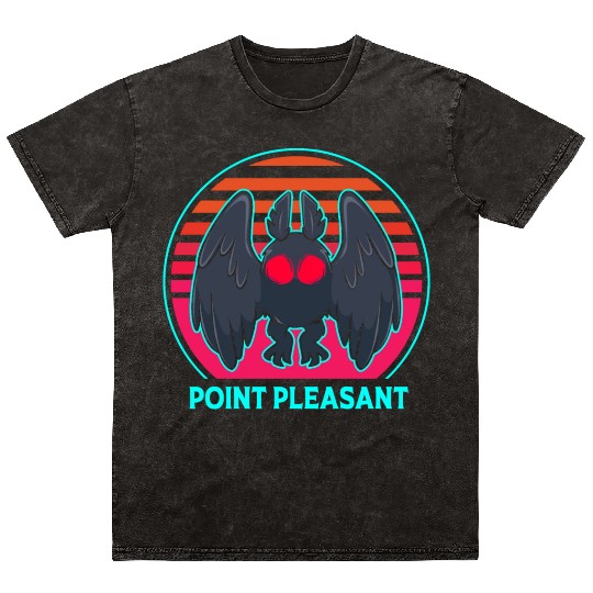 Cryptozoology Folklore Mothman Point Pleasant Mineral Wash T Shirts