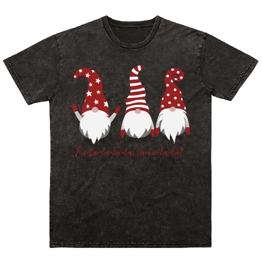 Three Christmas Dwarfs - Fa la la la la la la la Mineral Wash T Shirts