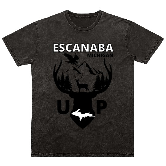 Escanaba Michigan Upper Peninsula Mineral Wash T Shirts