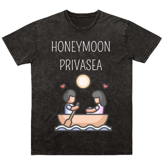 Honeymoon Privasea Cruise Vacation Cruising Mineral Wash T Shirts