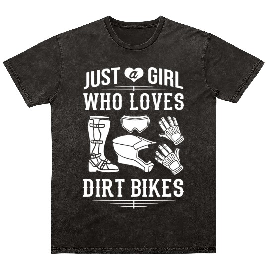 Dirt Bike Electric Motocross Riding MX Rider Mineral Wash T Shirts