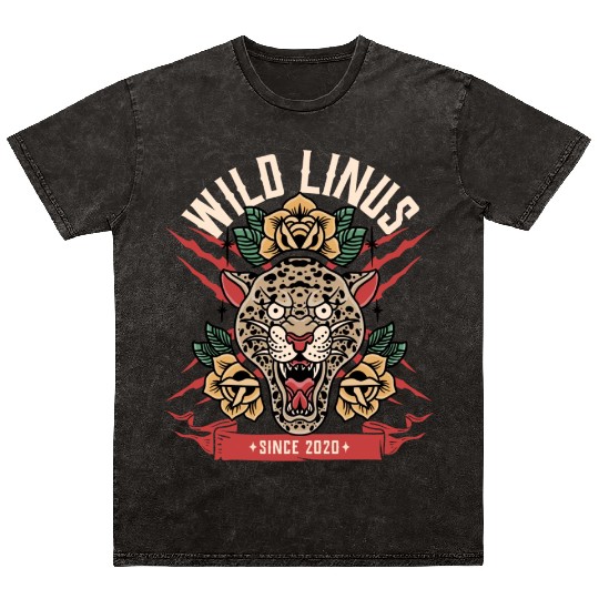Screaming Tiger by Wild Linus Germany Mineral Wash T Shirts
