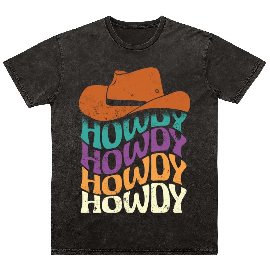 Howdy hippie style Mineral Wash T Shirts