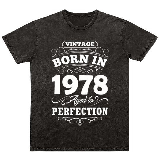 1978 Birthday Gift Birthday Vintage Mineral Wash T Shirts