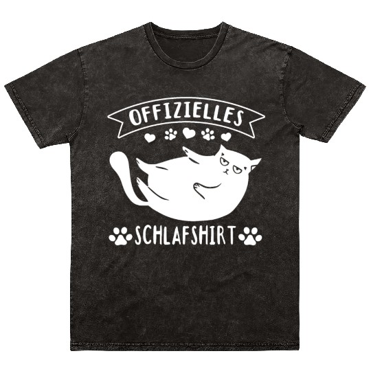 Cat sleep Mineral Wash T Shirts Official sleep Mineral Wash T Shirts cat