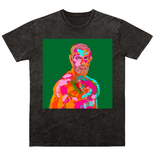 Conor McGregor abstract painting Mineral Wash T Shirts