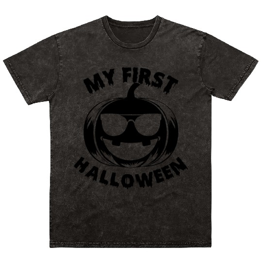 Halloween Newborn Baby My First Halloween Baby Sho Mineral Wash T Shirts