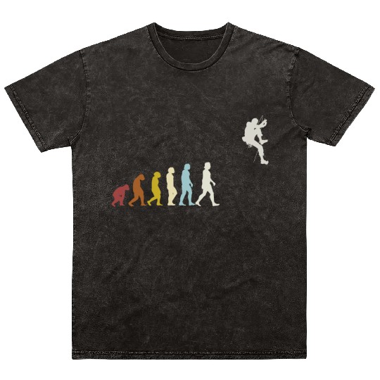 Climbing Evolution Mountaineering Bouldering Mineral Wash T Shirts