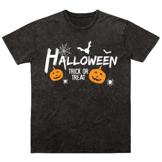 Halloween Trick or Treat Mineral Wash T Shirts