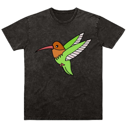 A Sweet Hummingbird Mineral Wash T Shirts
