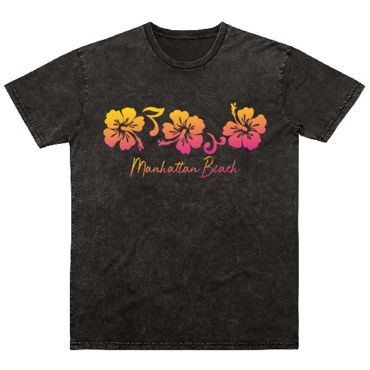 Manhattan Beach California Mineral Wash T Shirts