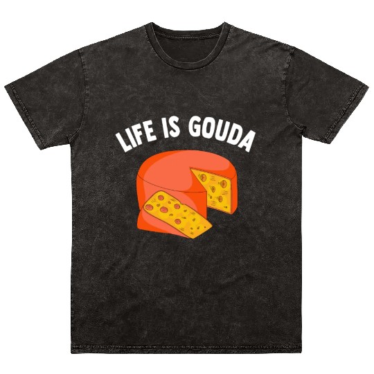 Gouda Cheese Slices charcuterie cheese board Mineral Wash T Shirts