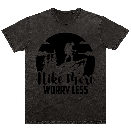 Mountaineering Hiking Hiking Vacation Hiker Mineral Wash T Shirts