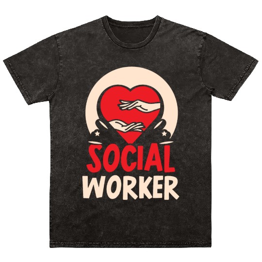 Social Worker Work Graduation Job Mineral Wash T Shirts