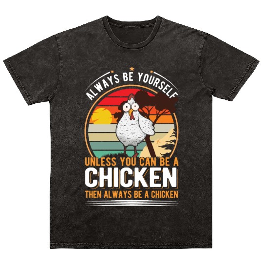 Chickens Gift Farmer Chicken Coop Mineral Wash T Shirts