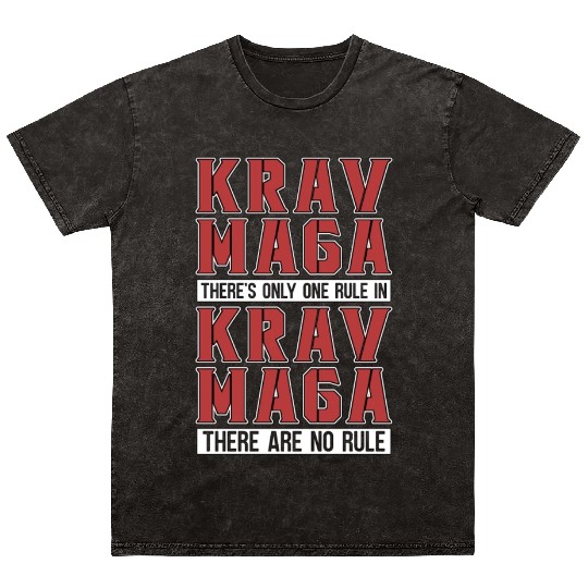 Krav Maga There's Only One Military Combat Fighter Mineral Wash T Shirts