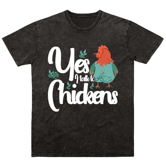 Chickens Rooster Chicken Farmer Hen Poultry Cock Mineral Wash T Shirts