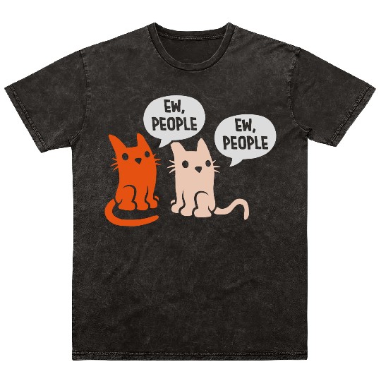 comic cats ew people Mineral Wash T Shirts