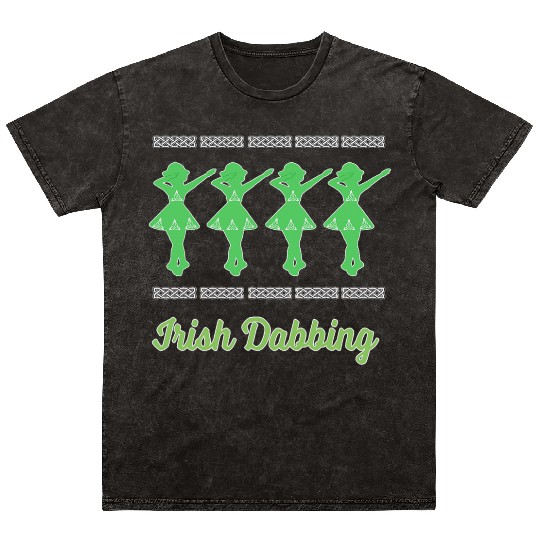 Funny Irish Dabbing Feis Irish Dance Best Gift T S Mineral Wash T Shirts