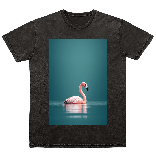 Flamingo im See Mineral Wash T Shirts
