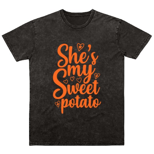 She's My Sweet Potato, Thanksgiving Mineral Wash T Shirts