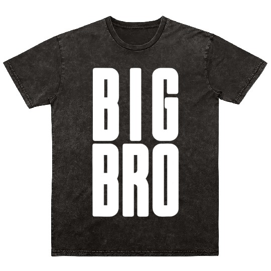 Big Bro Siblings Men Kids Adult Fraternity Frat Mineral Wash T Shirts