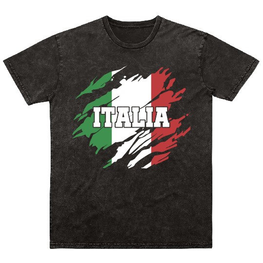 italia italy Mineral Wash T Shirts